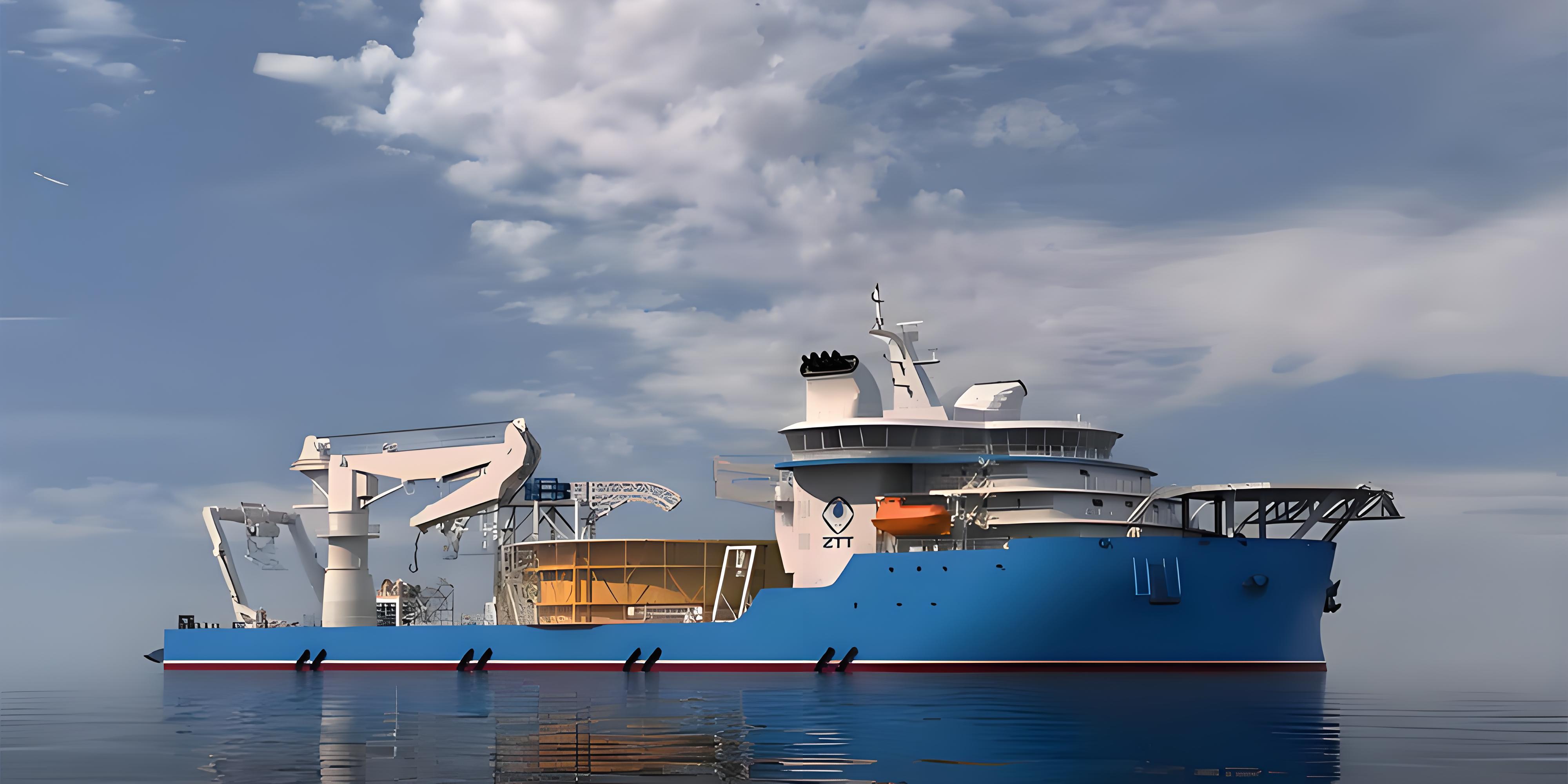 中天科技上海源威1.6萬(wàn)噸鋪纜船