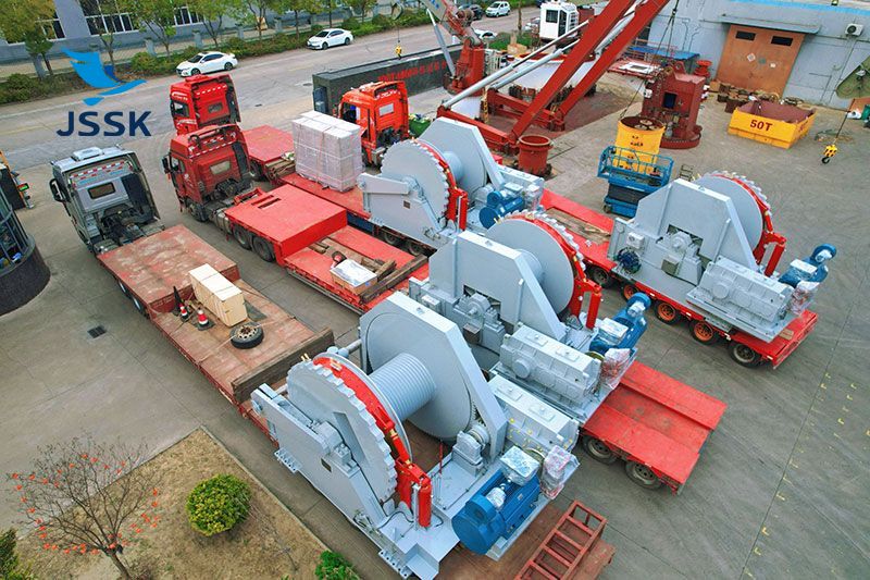 100噸電動(dòng)變頻移船定位絞車